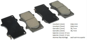 TOYOTA HILUX 06>12 4X2 3.0 HLIX 15>3.0 LAND CRUİSER 02-10 ÖN FREN BALATASI 0446535